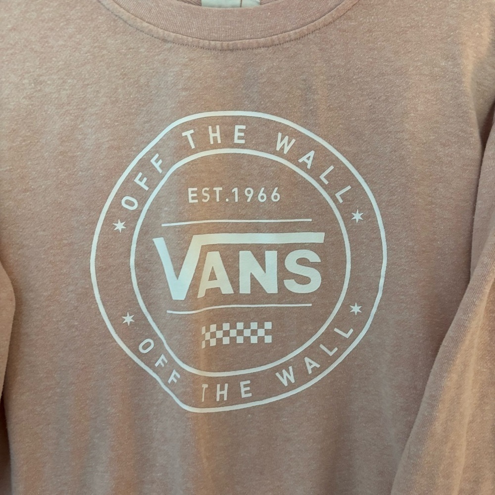 Vans Women's Light Pink Crew Neck Sweater - Picture 4 of 13
